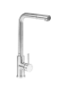 Beliani Küchenarmatur LIAVIUCO in Silber - (W) 23 x (H) 34 x (L) 6 cm