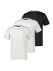 Lerros T-Shirt Basic in Creme / schwarz