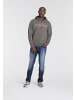 Delmao Kapuzensweatshirt in grau