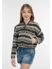 IZIA Mädchen Bomberjacke in Schwarz Wollweiss