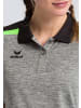 erima Liga 2.0 Poloshirt in grau melange/schwarz/green gecko