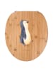 Mr. & Mrs. Panda Toilettendeckel Pinguin mHerzieren ohne Spruch in Braun