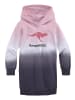 Kangaroos Sweatkleid in rosa-weiß-blau