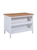 ebuy24 Sideboard Julina Weiß 124 x 75 cm