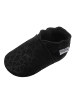 Yalion Schwarze Baby-Leder-Laufschuhe, mit rutschfester Sohle - mit Dreiecksmuster
