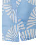 More & More bedruckte Kurzarmbluse in skyblue/offwhite