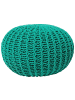 Beliani Pouf CONRAD in Grün - (W) 50 x (H) 35 x (L) 50 cm