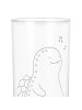 Mr. & Mrs. Panda Wasserglas Schildkröte Pfeifen ohne Spruch in Transparent