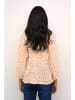 Kaffe Langarm-Bluse KAsigrid Regular fit in White/Orange Graphic Dots