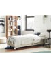 Beliani Einzelbett CASTELLAN in Beige/Schwarz - (W) 90 x (H) 37 x (L) 200 cm