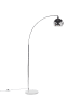Beliani Stehleuchte PAROO in Silber - (W) 35 x (H) 210 x (L) 96 cm