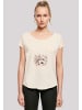 F4NT4STIC Long Cut T-Shirt Blumenstrauß Boho in Whitesand