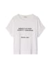 T-Shirt loose in Weiß