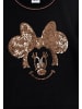 Disney Minnie Mouse Kinder Pullover Sweatshirt mit Pailletten in Schwarz