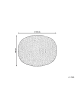 Beliani Pouf DUKI in Naturfarben/Beige - (W) 50 x (H) 40 x (L) 50 cm