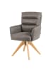 DUBI Möbel 2er-Set: Drehstuhl Mika-Juna in Taupe - (B)59 x (H)94 x  (T)66 cm