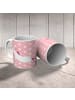 Mr. & Mrs. Panda Kaffeetasse Einhorn Yoga ohne Spruch in Rot Pastell