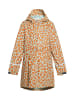 Schmuddelwedda Mädchen Regenparka in Pastellmint Orange Leo