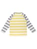 Villervalla Shirt Langarm Stripes Fossil/Lemon in gelb weiß grau