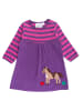 Toby Tiger Langarmkleid mit Pferde Print in lila