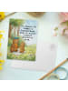 Mr. & Mrs. Panda Postkarte Bär Kind Pommes Design mit Spruch in Weiß