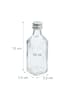 relaxdays 30 x kleine Flaschen in Transparent/ Silber - 50 ml