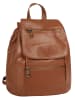 Samantha Look City-Rucksack echt Leder in cognac