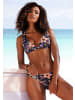 LASCANA Bikini-Hose in anthrazit-bedruckt