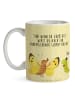 Mr. & Mrs. Panda Kaffeetasse Raupe Schmetterling mit Spruch in Gelb Pastell