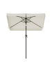 SONGMICS Sonnenschirm Sheld in Beige - (B)150 x (H)230 x (T)200 cm