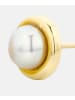 Diamant L'éternel Ohrringe aus 585 Gelbgold mit Perle
