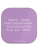 Mr. & Mrs. Panda Tischuntersetzer Spruch Onkel-Held mit Spruch in Lavendeltraum