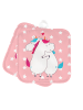 Mr. & Mrs. Panda Topfuntersetzer Einhorn Mitteilung ohne Spruch in Rot Pastell