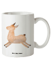 Mr. & Mrs. Panda XL Tasse Lama Springen ohne Spruch in Weiß