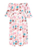 Swirly Women Plus Size Dress in white