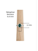 mantraroma 925er Silber - Ringe mit grüner Onyx