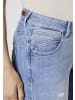 Paddock's 5-Pocket Jeans LUCY in vintage blue with handwork and 3D pleats