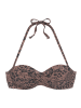 LASCANA Bügel-Bandeau-Bikini-Top in braun-schwarz