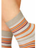 H.I.S Socken in 2x beige-melange, 2x rot-melange, 2x blau