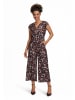 BETTY & CO Jumpsuit kurzarm in Brown/Nature