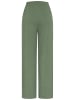 Cloud5ive Cloud5ive Sommer Hose mit weitem Beinschnitt und Ribbed Material in military green
