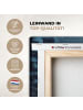 MuchoWow Leinwand Bilder Dunkelblau