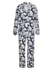 LASCANA Pyjama in blau-gemustert