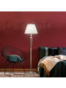 relaxdays Stehlampe "Antik" in Silber/ Weiß - (H)157 x Ø 42 cm