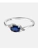 Diamant L'éternel Ring aus 375 Weißgold mit Diamant mit Saphir