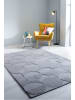 KADIMA DESIGN Teppich Wolle Handgetuftet DEBEN Geometrisch Wohnzimmer Modern in Grau
