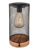 Globo lighting Solarleuchte "SOLARLEUCHTE HOLZ NATUR, 1XLED" in brown