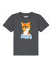 wat? Apparel T-Shirt Fuchs in Grau