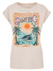 f2 Extended Shoulder T-Shirt F2 Surfers Sunset Sommer Vibes in Whitesand