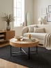 KADIMA DESIGN Couchtisch | Eiche-Look, Stauraum, Modern, Rund, Design